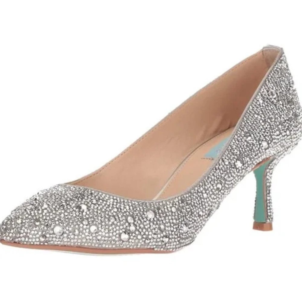 Betsey Johnson Jora rhinestone pump size 8.5